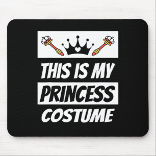 Alfombrilla De Ratón Ropa de princesa retro disfraz de Halloween