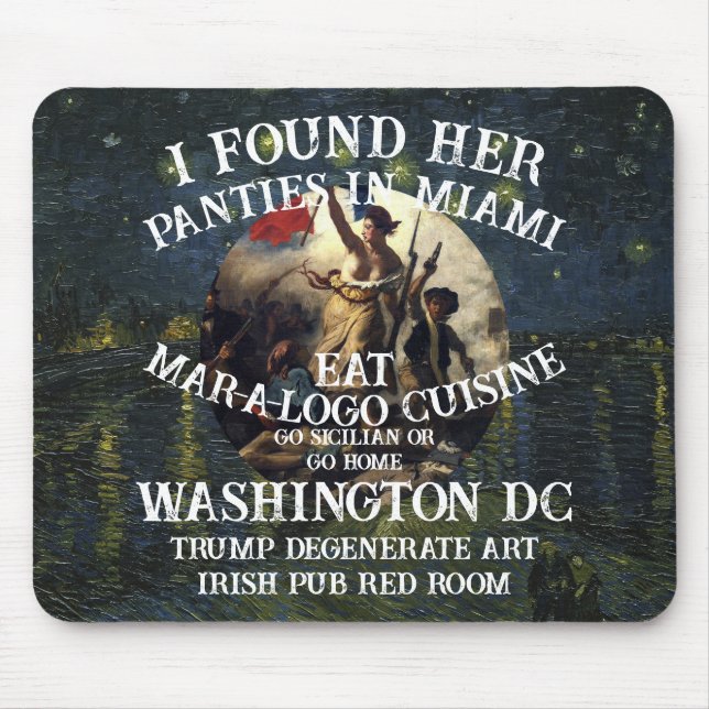 Alfombrilla De Ratón Ropa Interior de Trump Miami Iglesia Católica Blan (Frente)