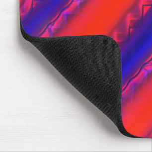 Alfombrilla De Ratón Ropa roja a azul real ancha de rayas en estilo de