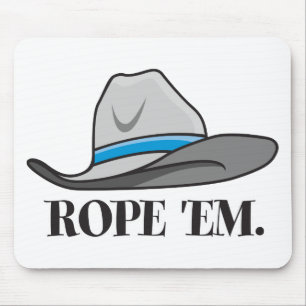 Alfombrilla De Ratón Rope 'em cowboy