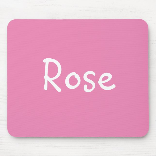 Alfombrilla De Ratón Rosa (Frente)