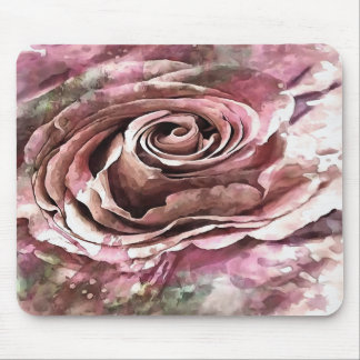Alfombrilla De Ratón Rosa artístico de la niebla de coral y desierto qu