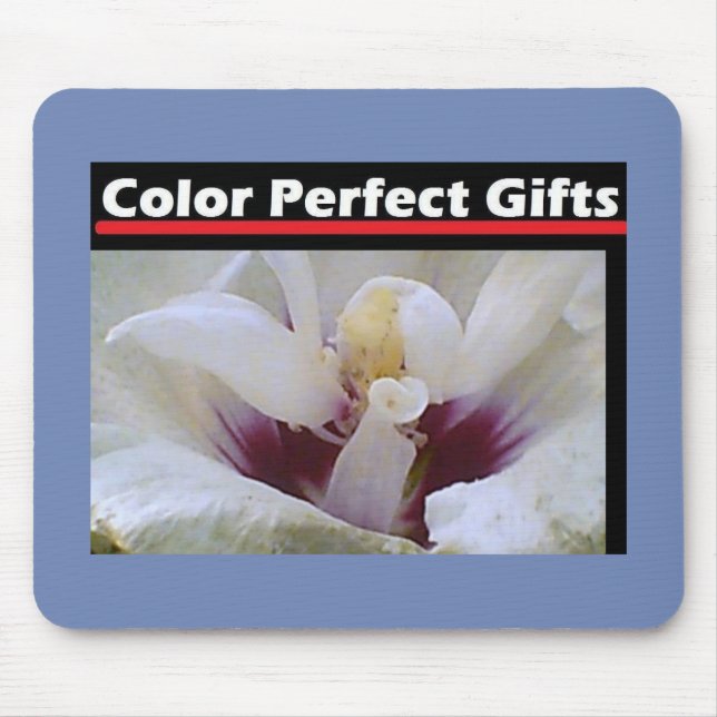 Alfombrilla De Ratón Rosa blanca (Frente)