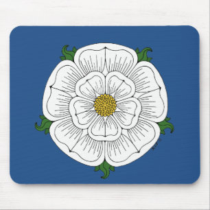 Alfombrilla De Ratón Rosa Blanca de York