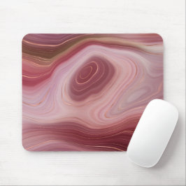 Alfombrilla De Ratón Rosa de arcilla y Agate Agate Mousepad