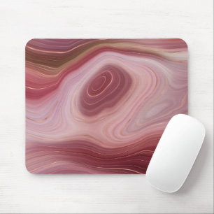 Alfombrilla De Ratón Rosa de arcilla y Agate Agate Mousepad