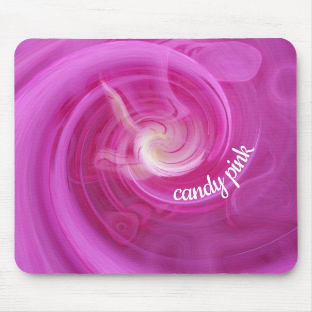 Alfombrilla De Ratón rosa de caramelo (Frente)