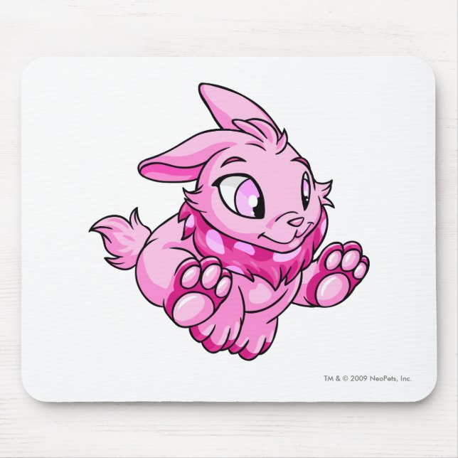 Alfombrilla De Ratón Rosa de Cybunny (Frente)