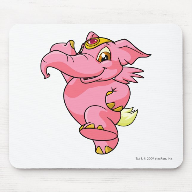 Alfombrilla De Ratón Rosa de Elephante (Frente)