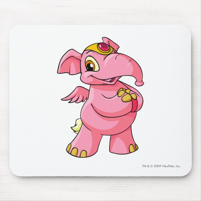 Alfombrilla De Ratón Rosa de Elephante (Frente)