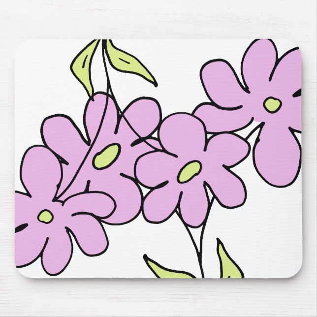 Alfombrilla De Ratón Rosa de la luz del jardín (Frente)