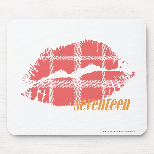 Alfombrilla De Ratón Rosa de la tela escocesa (Frente)