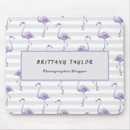 Alfombrilla De Ratón Rosa de lujo clásico blanco