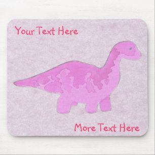 Alfombrilla De Ratón Rosa Dino Mousepad