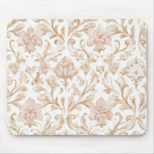 Alfombrilla De Ratón Rosa Floral Rosa Claro