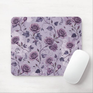 Alfombrilla De Ratón Rosa Lavanda Polvorienta Tonos Soñadores y Malhumo