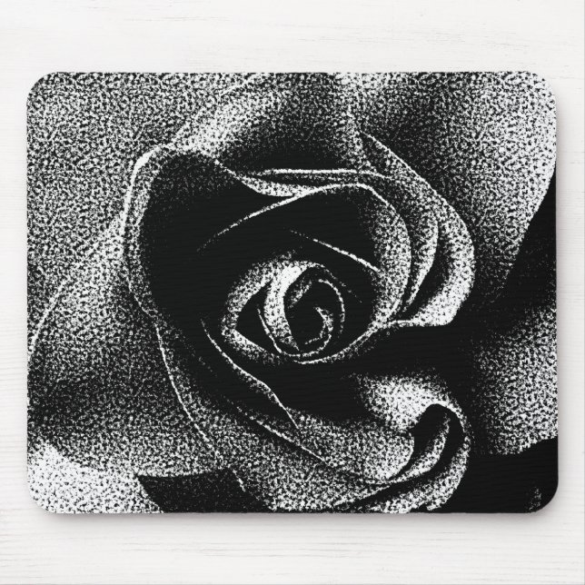 ALFOMBRILLA DE RATÓN ROSA NEGRO (Frente)
