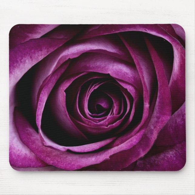 Alfombrilla De Ratón Rosa Púrpura Profundo (Frente)
