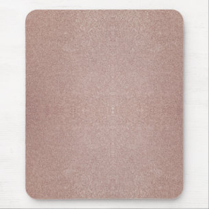 Alfombrilla De Ratón Rosa Purpurina de oro Bonito metálico Girly Sparkl