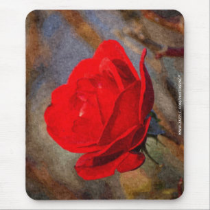 Alfombrilla De Ratón Rosa Roja