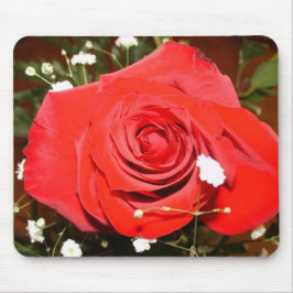 Alfombrilla De Ratón rosa roja