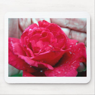 Alfombrilla De Ratón Rosa Roja