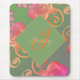 Alfombrilla De Ratón Rosa romántico