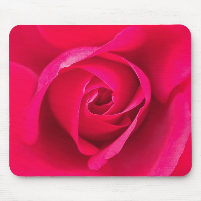 Alfombrilla De Ratón Rosa rosa rojo romántico v2 (Frente)