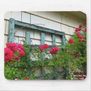 Alfombrilla De Ratón Rosa Trellis - Viñedo de Martha