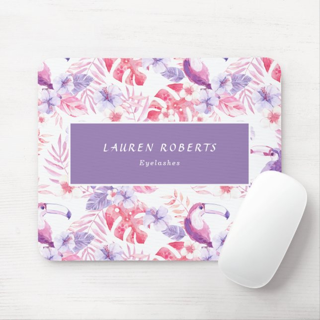 Alfombrilla De Ratón Rosa White Luxe Eyelashes (Con ratón)