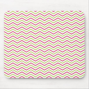 Alfombrilla De Ratón Rosa y cal Chevron