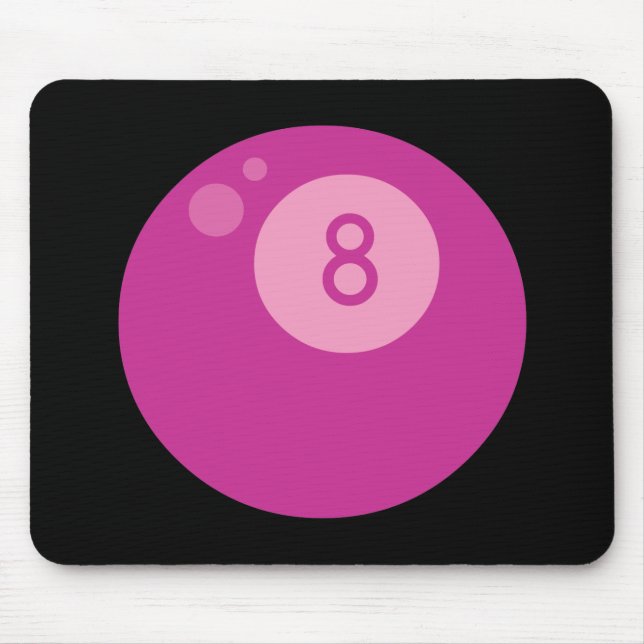 Alfombrilla De Ratón rosado8ball (Frente)