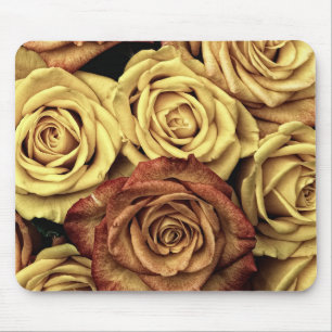 Alfombrilla De Ratón Rosas amarillo y rojo