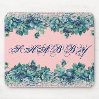 Alfombrilla De Ratón Rosas azules elegantes lamentables Mousepad del