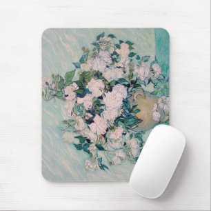 Alfombrilla De Ratón Rosas blancas-1890-Vincent van Gogh