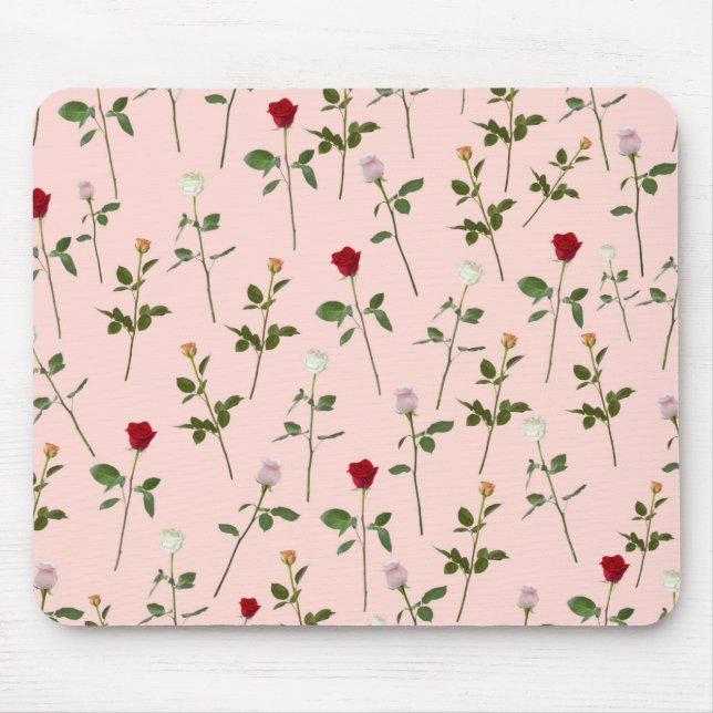 Alfombrilla De Ratón Rosas bonitos (Frente)