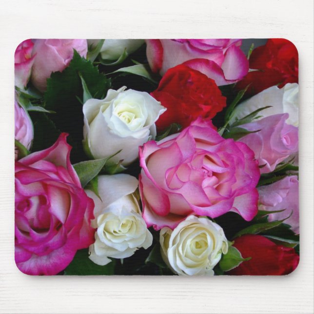 Alfombrilla De Ratón Rosas Bouquet (Frente)