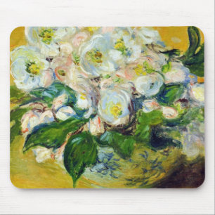 Alfombrilla De Ratón Rosas de Navidad (por Claude Monet)