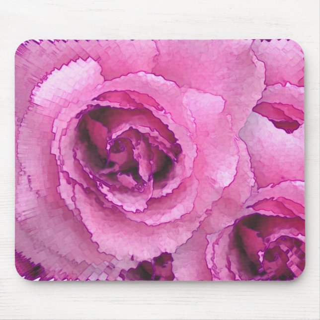 Alfombrilla De Ratón Rosas de papel (Frente)