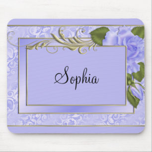 Alfombrilla De Ratón Rosas morados