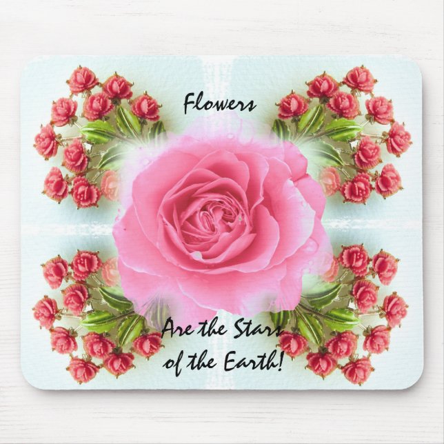 Alfombrilla De Ratón Rosas Mousepad (Frente)