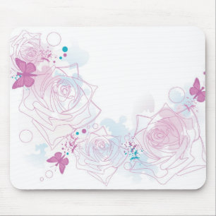Alfombrilla De Ratón Rosas Mousepad
