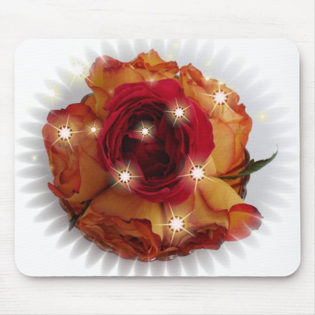 Alfombrilla De Ratón Rosas Mousepad (Frente)