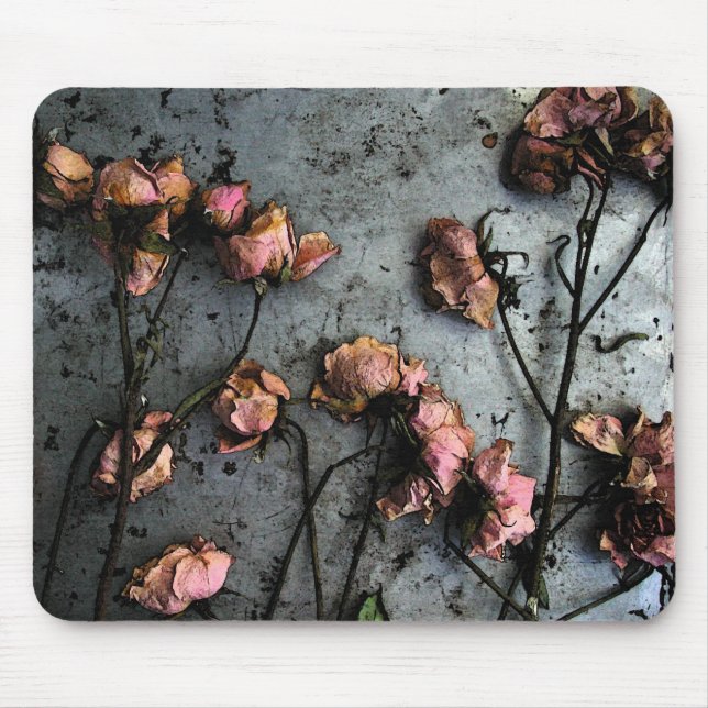 Alfombrilla De Ratón Rosas muertos Mousepads (Frente)