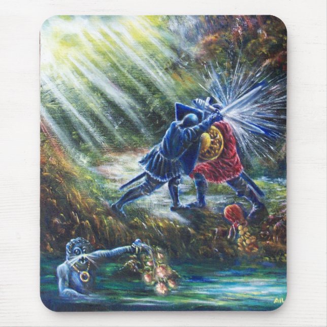 Alfombrilla De Ratón ROSAS olvidados luchan contra caballeros, dinero y (Frente)