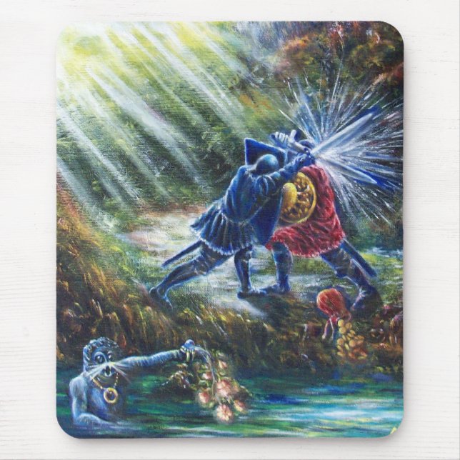 Alfombrilla De Ratón ROSAS olvidados luchan contra caballeros, dinero y (Frente)