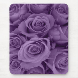 Alfombrilla De Ratón rosas púrpuras
