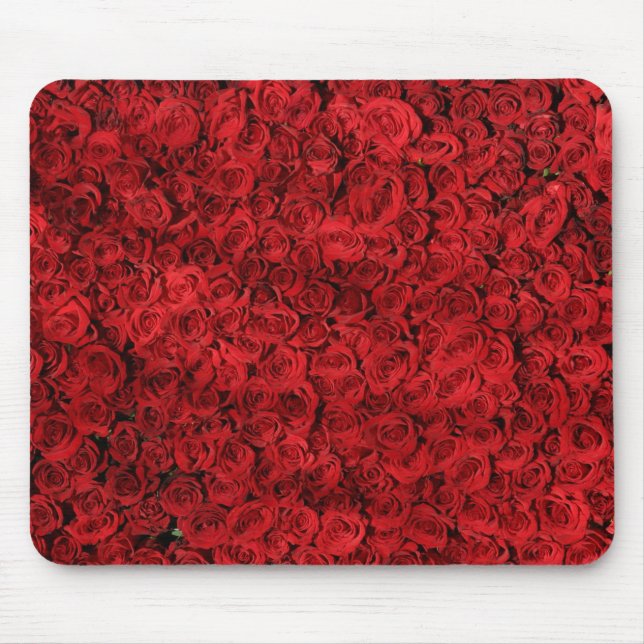 Alfombrilla De Ratón Rosas rojos hermosos Mousepad (Frente)