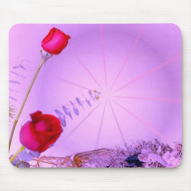Alfombrilla De Ratón Rosas rojos Mousepad (Frente)