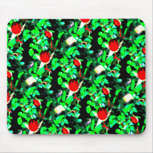 Alfombrilla De Ratón rosas rojos Thunder_Cove verde